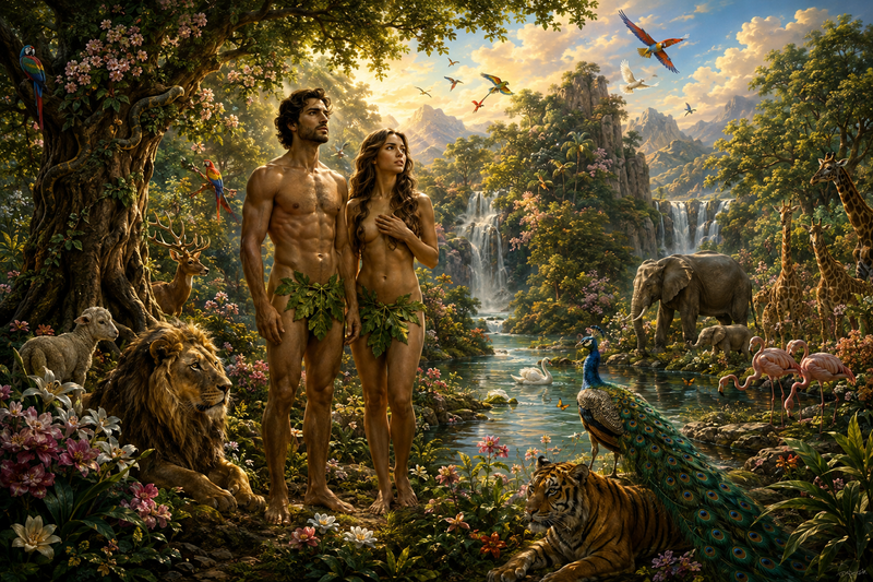 The Garden of Eden — original painting, Davidof Gallery