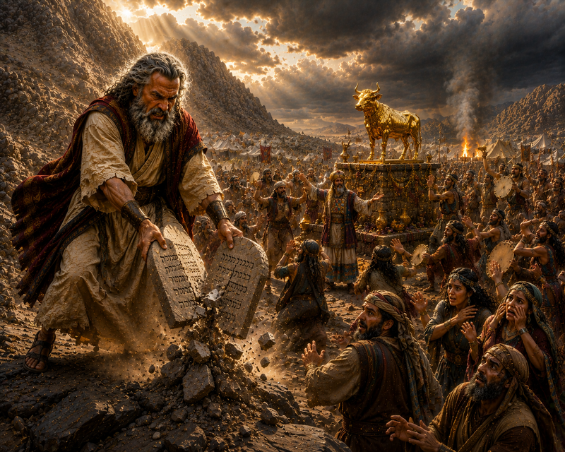 The Golden Calf — original painting, Davidof Gallery