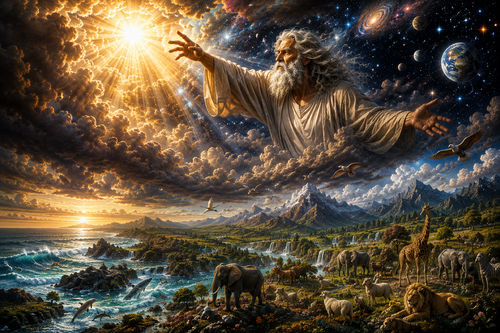 The Creation — original painting, Davidof Gallery