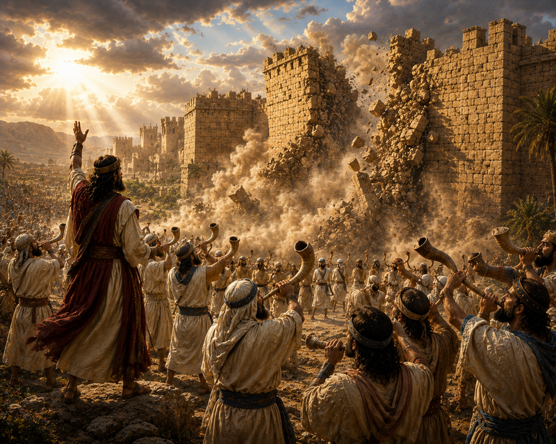 The Walls of Jericho — original painting, Davidof Gallery