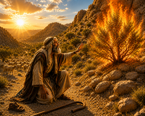The Burning Bush — original painting, Davidof Gallery