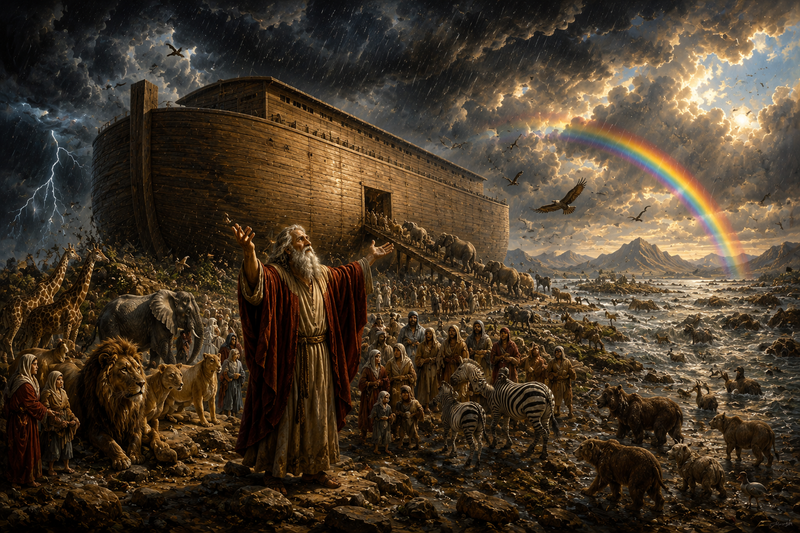 The Great Flood — original painting, Davidof Gallery